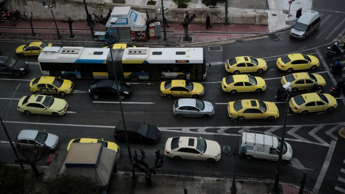 Η κίνηση στους δρόμους της Αθήνας
