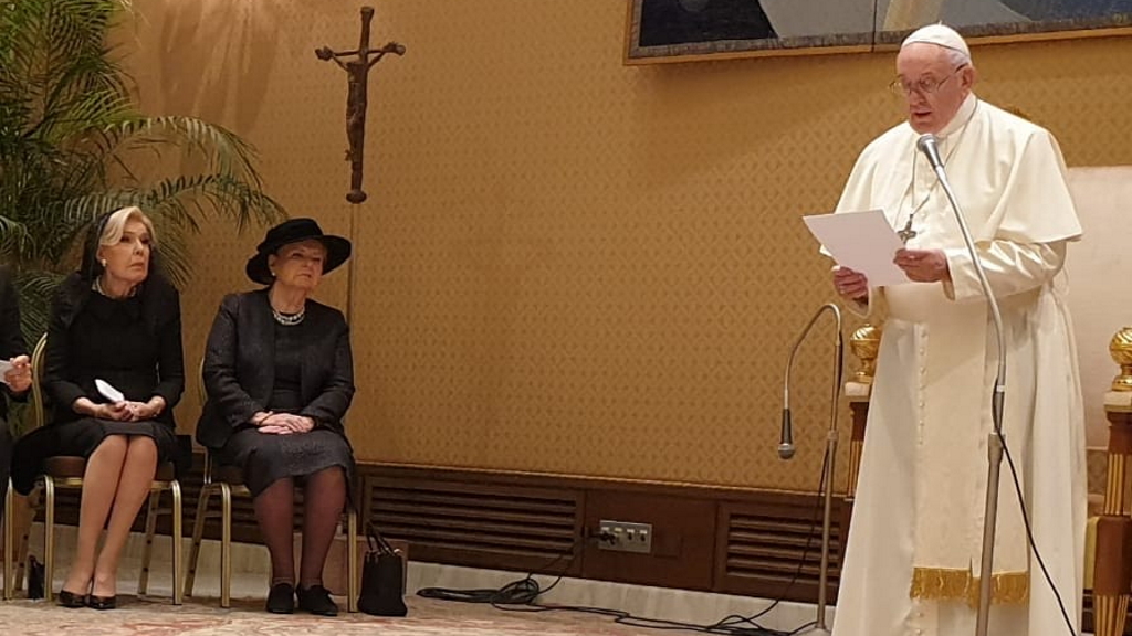 Μαριάννα Βαρδινογιάννη: Συνάντησε τον Πάπα Φραγκίσκο στο Βατικανό