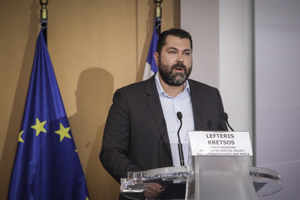 Ο υφυπουργός Ψηφιακής Πολιτικής, Λευτέρης Κρέτσος-EUROKINISSI