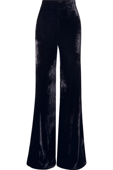 Μπλε σκούρο παντελόνι από βελούδο-Silvia Tcherassi