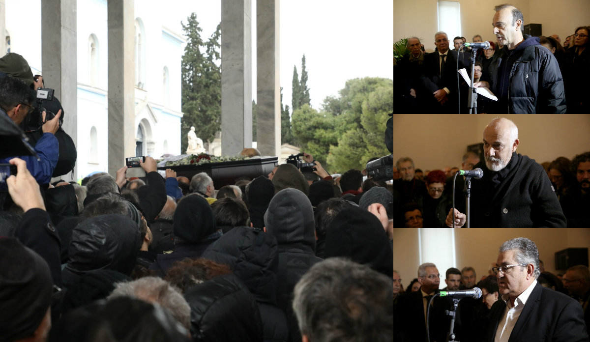 Σε κλίμα βαθιάς συγκίνησης η κηδεία του Θάνου Μικρούτσικου – Φωτογραφίες και βίντεο
