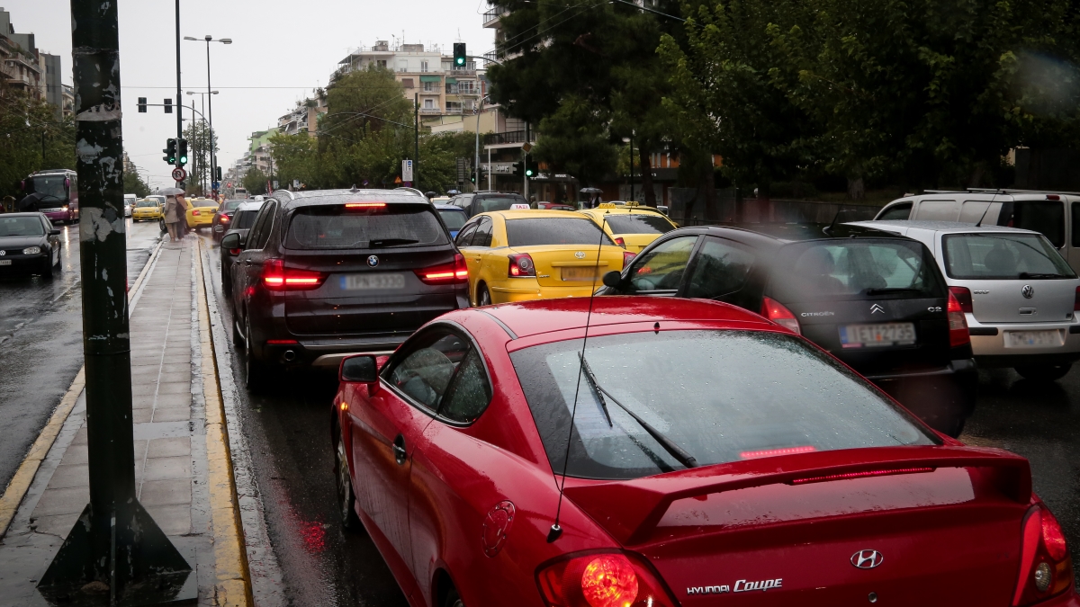Η κίνηση στους δρόμους της Αθήνας