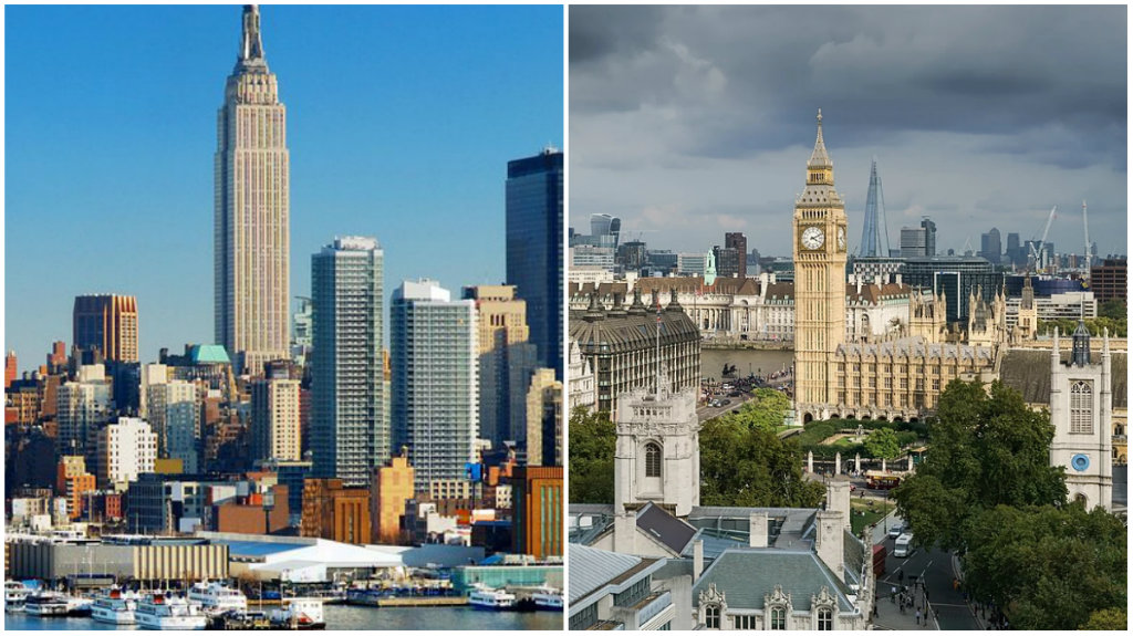 Νέα Υόρκη – Λονδίνο: Η “κόντρα” δύο πόλεων για την πρωτιά ως οικονομικά κέντρα του κόσμου