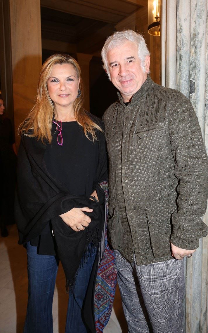 Ο Πέτρος Φιλιππίδης με τη σύζυγό του, Ελπίδα Νίνου
