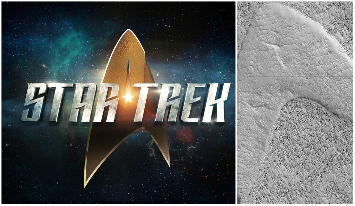 Η NASA βρήκε το σύμβολο του στόλου του Star Trek στην «Ελλάδα» του Άρη