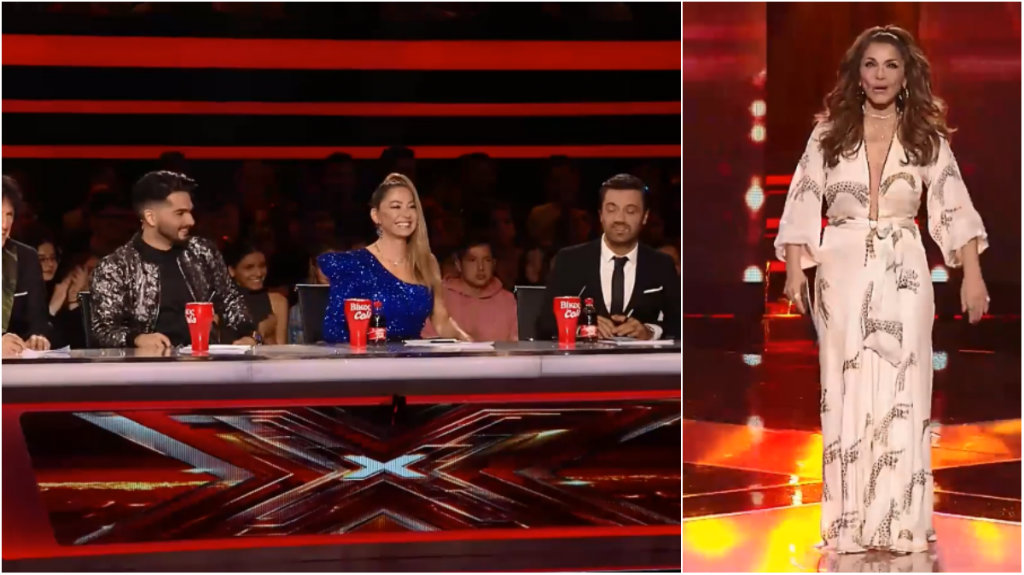X Factor: Με βαθύ ντεκολτέ η Δέσποινα Βανδή, στα μπλε η Μελίνα Ασλανίδου