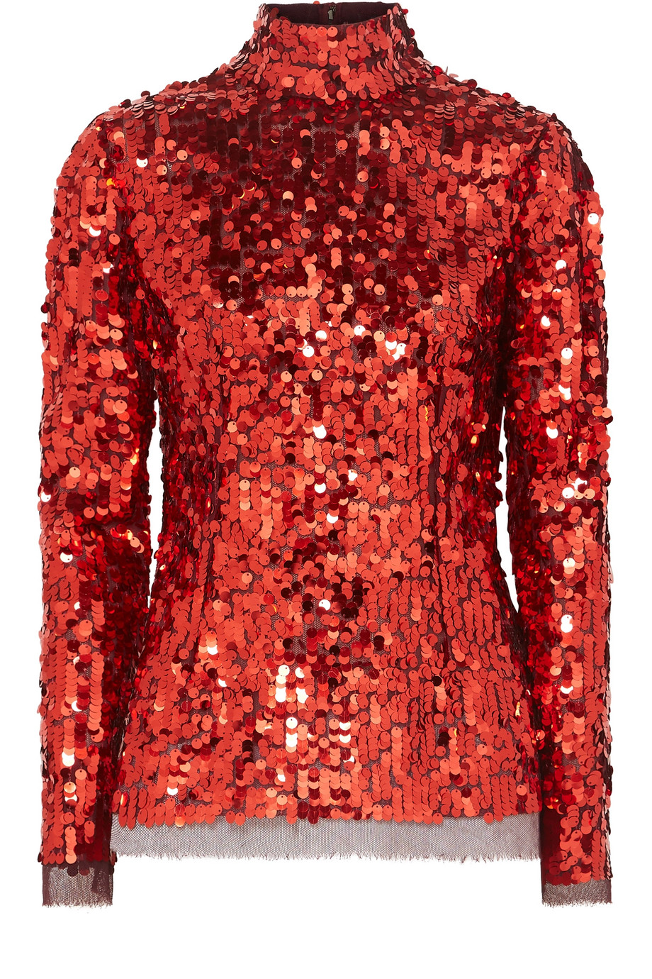 Κόκκινη μπλούζα με όρθιο γιακά-Dolce and Gabbana
