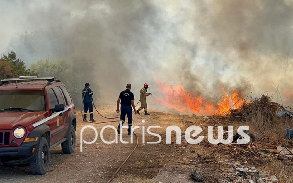 Συναγερμός στην Πυροσβεστική – Φωτιά στη Σπιάντζα Ηλείας