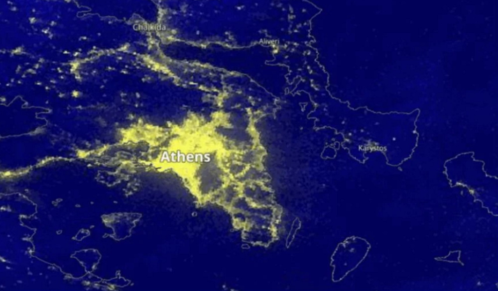 NASA: Εντυπωσιακές εικόνες από την «χριστουγεννιάτικη» Ελλάδα