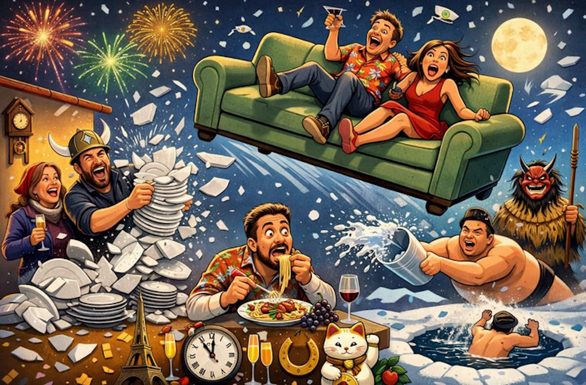 Τα πιο παράξενα πρωτοχρονιάτικα έθιμα του κόσμου – Δεν θα πιστεύετε τι κάνουν!