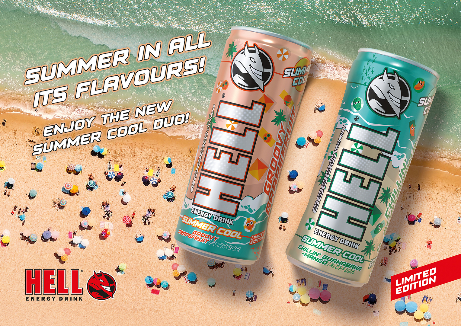 Τα Limited Edition Summer Cools της HELL Energy επιστρέφουν για να δώσουν γεύση στο καλοκαίρι μας!