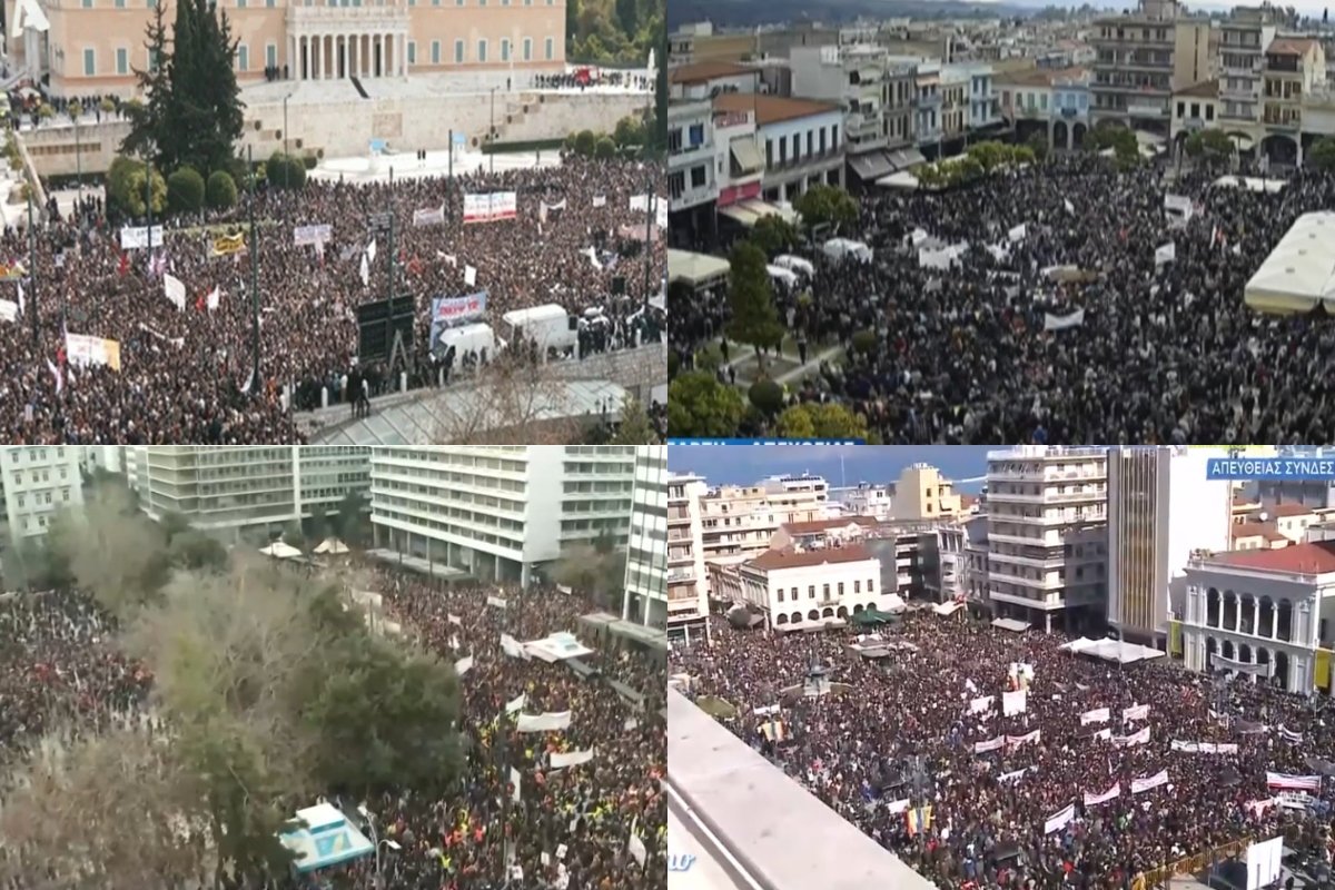 Το ZNEWS live από το Σύνταγμα: Λαοθάλασσα στο κέντρο της Αθήνας – «Πλημμύρισαν» από κόσμο όλες οι μεγάλες πόλεις της Ελλάδας