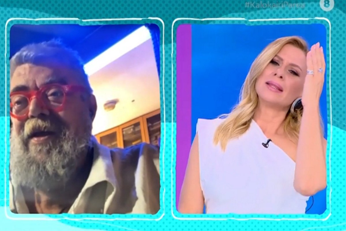 Σταμάτης Κραουνάκης: Του ξέφυγε «γαλλικό» και «πάγωσε» την Κατερίνα Καραβάτου!