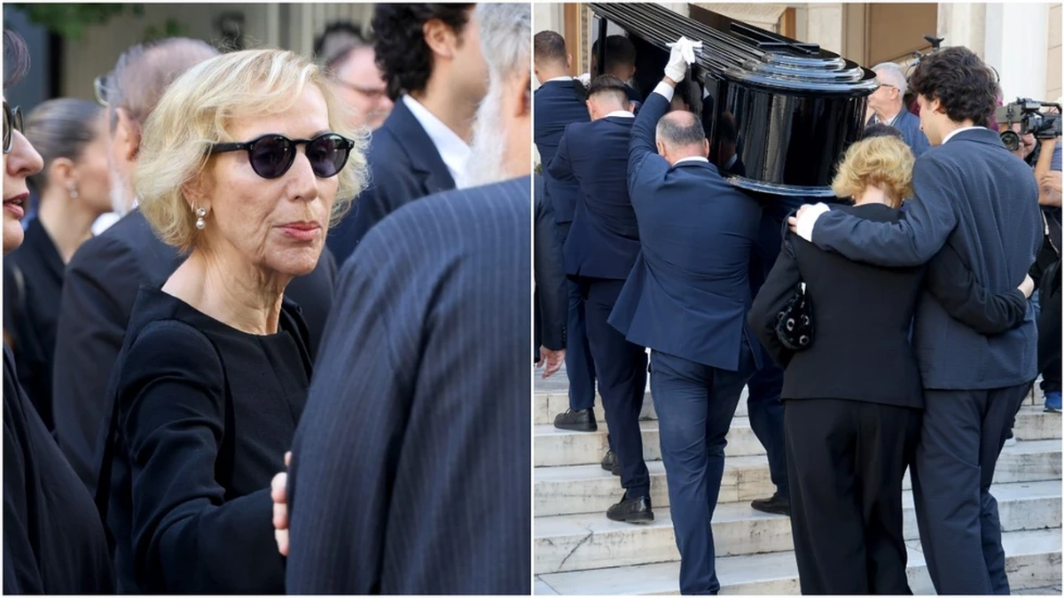Διονύσης Σαββόπουλος: Υποβασταζόμενη η σύζυγός του Άσπα στο τελευταίο αντίο