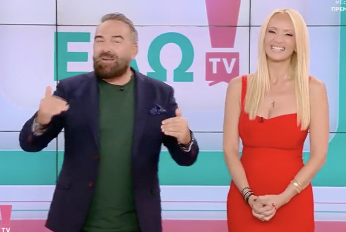 Εδώ TV: Λαμπερή πρεμιέρα με χαμόγελα – Η ανθοδέσμη-έκπληξη του Νίκου Κοκλώνη και η θερμή υποδοχή του OPEN