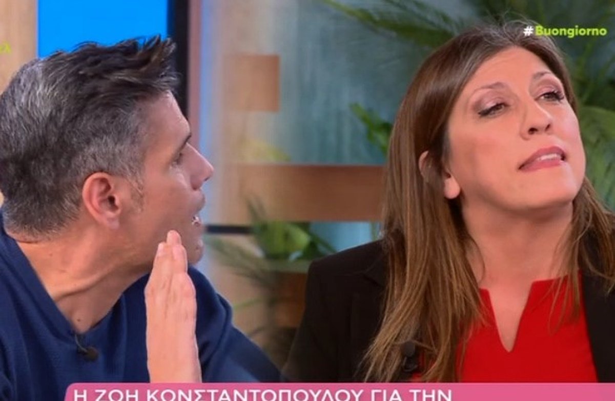 Ζωή Κωνσταντοπούλου: Χαμός στον αέρα του Buongiorno με τον Δημήτρη Ουγγαρέζο – «Λες ψέματα, ντροπή! Είστε συκοφάντης!»