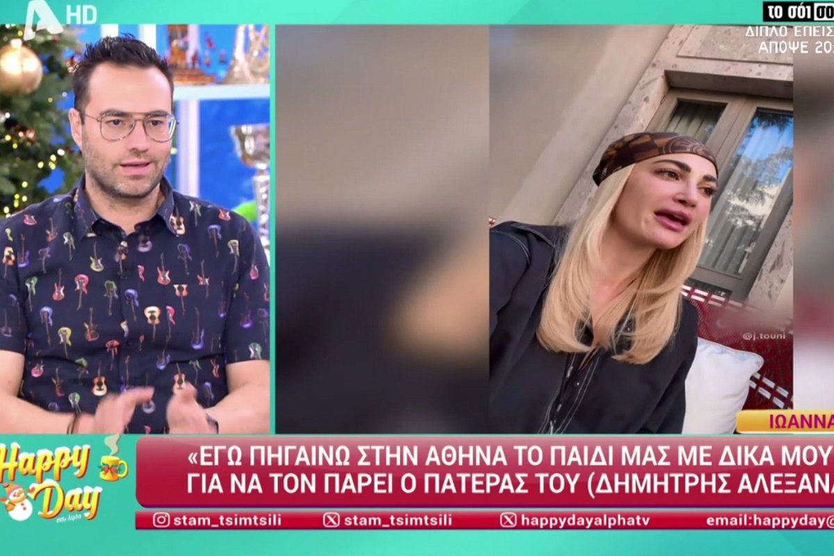 Κώστας Φραγκολιάς σε Ιωάννα Τούνη: «Συνεπιμέλεια αγάπη μου δεν είναι να σου πληρώνει τα εισιτήρια!»