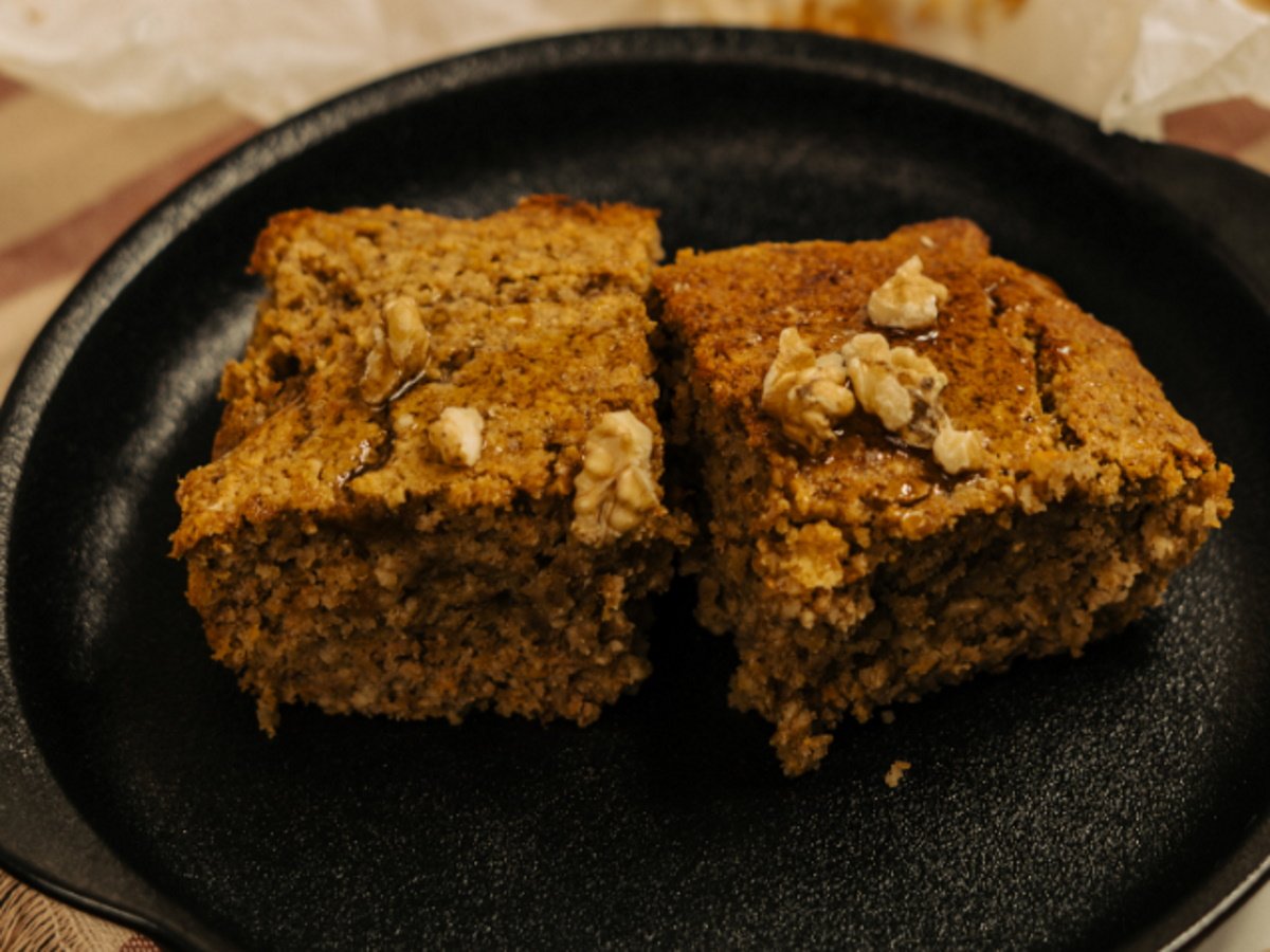 Υγιεινό κέικ μελομακάρονο χωρίς ζάχαρη, σε ένα μπολ!