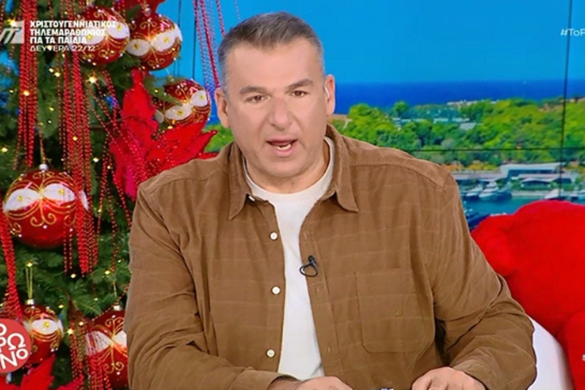 Γιώργος Λιάγκας: Δεσμεύτηκε στον «αέρα» για τα κιλά του – «Μετά τις γιορτές θα πεινάσω – Μη σας πω πόσα έχω φτάσει…»