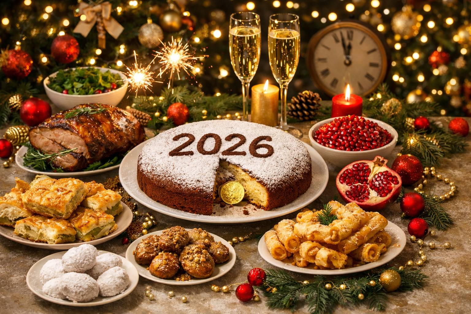 Τι τρώμε την Πρωτοχρονιά στην Ελλάδα: Τα έθιμα και τα φαγητά του ρεβεγιόν