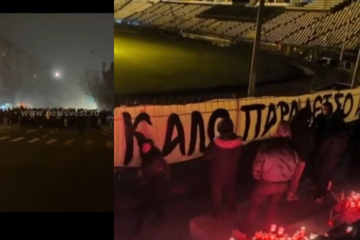 Ρουμανία: Συγκλονιστική παρουσία οπαδών του ΠΑΟΚ στο σημείο της τραγωδίας – Συνθήματα και φόρος τιμής στα θύματα