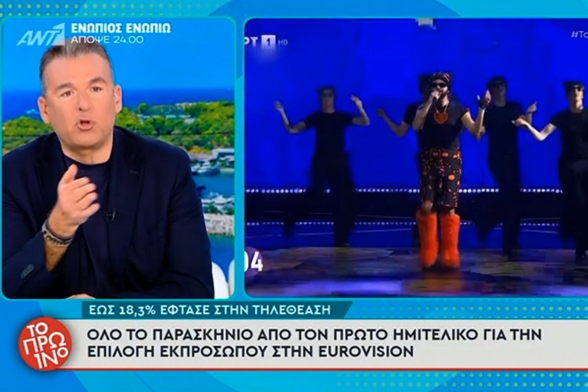 Λιάγκας για Eurovision: «Πρόπερσι βάλαμε σωβρακοφανέλες σε μια ταράτσα – Ας ασχοληθεί η ΕΡΤ με τι παρουσιάζει, όχι με τη γνώμη μου»