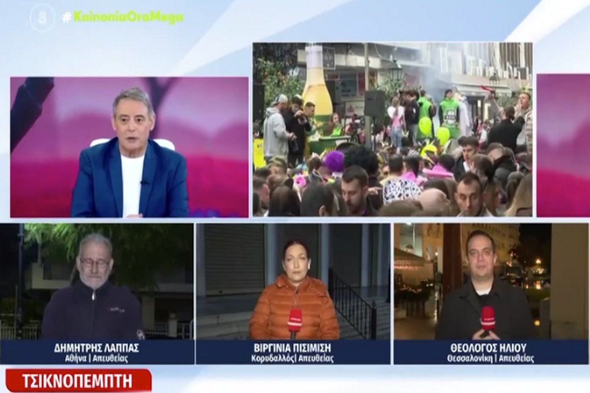 Έξαλλος ο Ιορδάνης Χασαπόπουλος με παρουσιαστές που έτρωγαν κοψίδια στον «αέρα» – «Είναι ντροπή!»