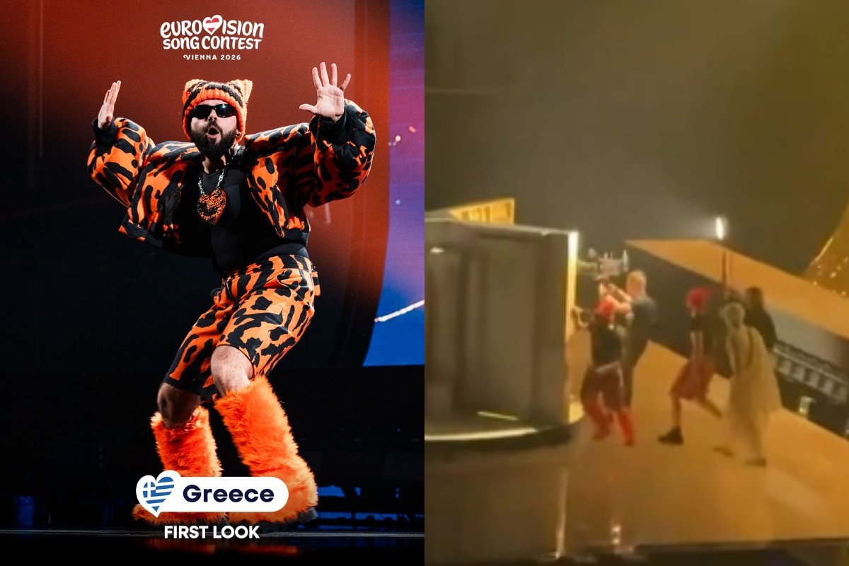 Eurovision 2026: Δύο… Ακύλες στη σκηνή – Το τρικ του Φωκα Ευαγγελινού που λίγοι παρατήρησαν!