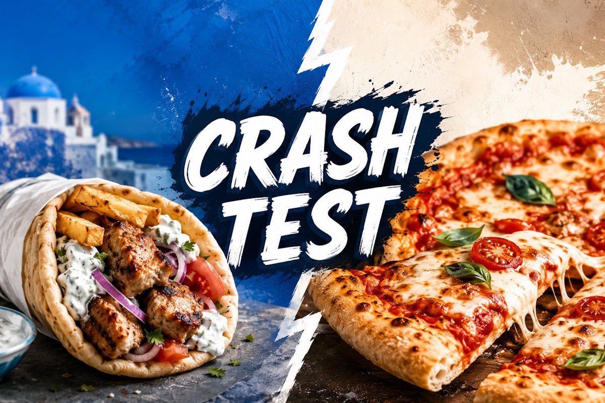 Crash test: Τι έχει περισσότερες θερμίδες, σουβλάκι ή πίτσα;