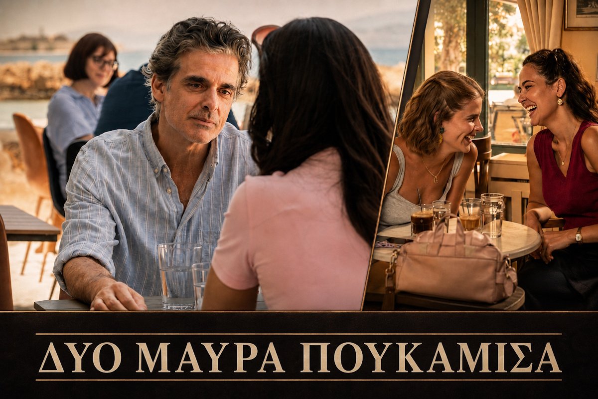 Δυο μαύρα πουκάμισα: Νέες backstage εικόνες από τα γυρίσματα της δραματικής σειράς του MEGA