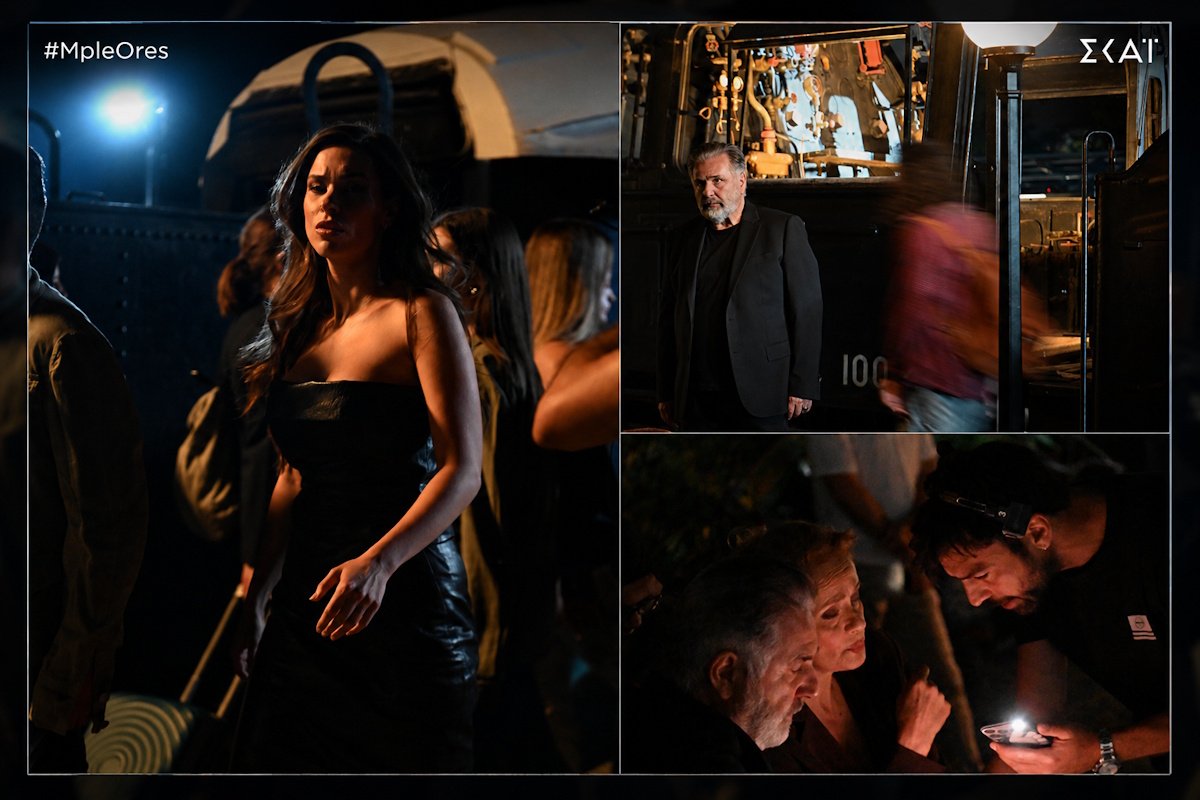 Μπλε Ώρες: Οι πρωταγωνιστές επί το έργον – Backstage εικόνες από τα γυρίσματα του τρέιλερ