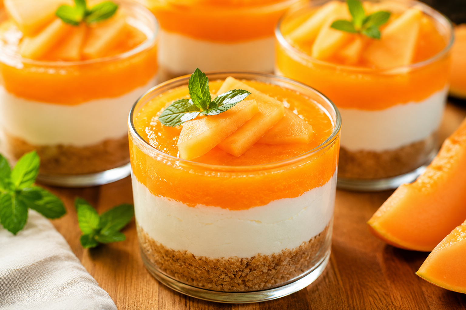 Συνταγή: Δροσερό mini cheesecake με πεπόνι – Το καλοκαιρινό γλυκό που θα φτιάχνεις ξανά και ξανά!