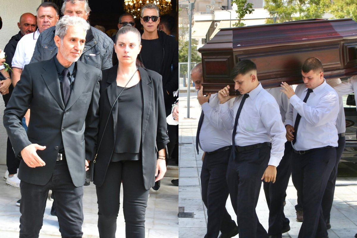 Κηδεία Δημήτρη Κόκοτα: Ράγισε καρδιές η σύζυγός του, Κατερίνα – «Η ψυχή που αγάπησα και ερωτεύτηκα είναι μαζί μας»