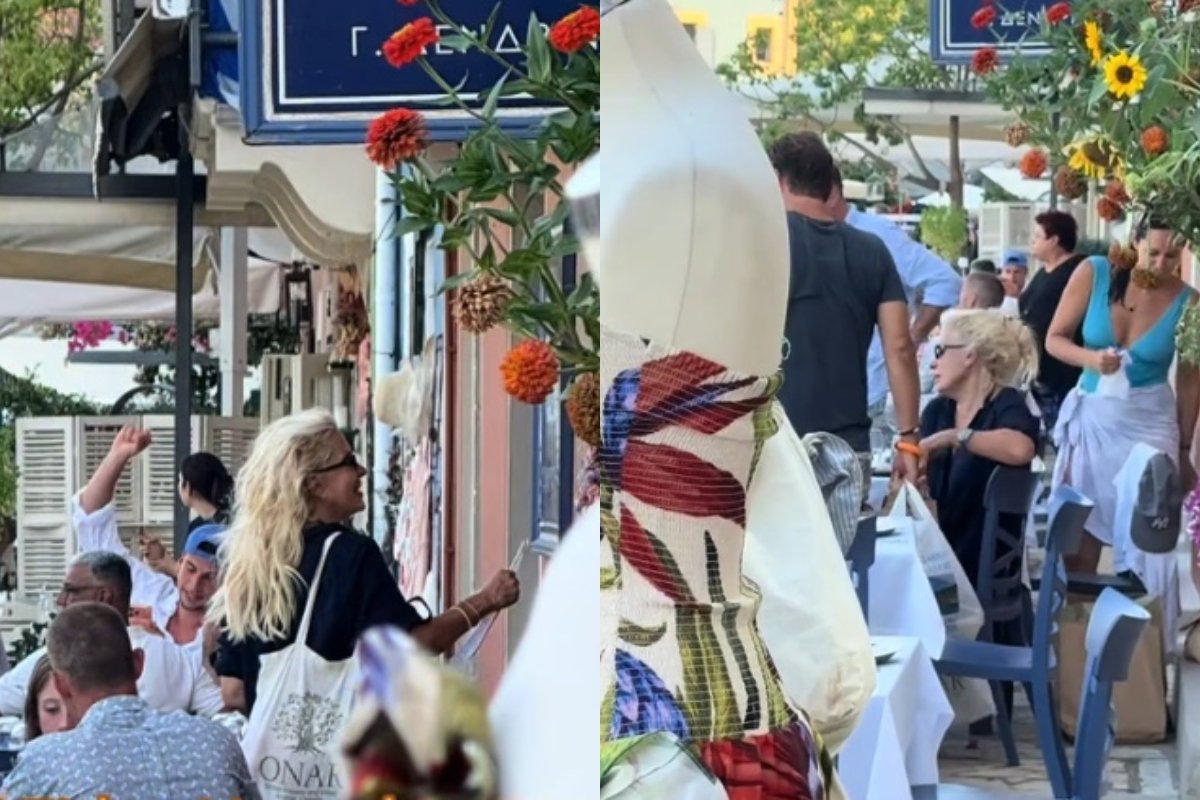Ελένη Μενεγάκη: Χαλαρές στιγμές στην Κεφαλονιά – Το viral βίντεο από το Φισκάρδο