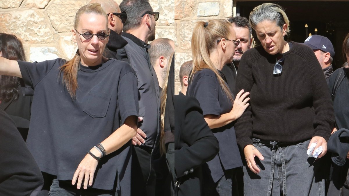 Βάσω Μαζωνάκη: Στο πλευρό της αδερφής της Μαρίας, στο μνημόσυνο του Γιώργου Μαζωνάκη