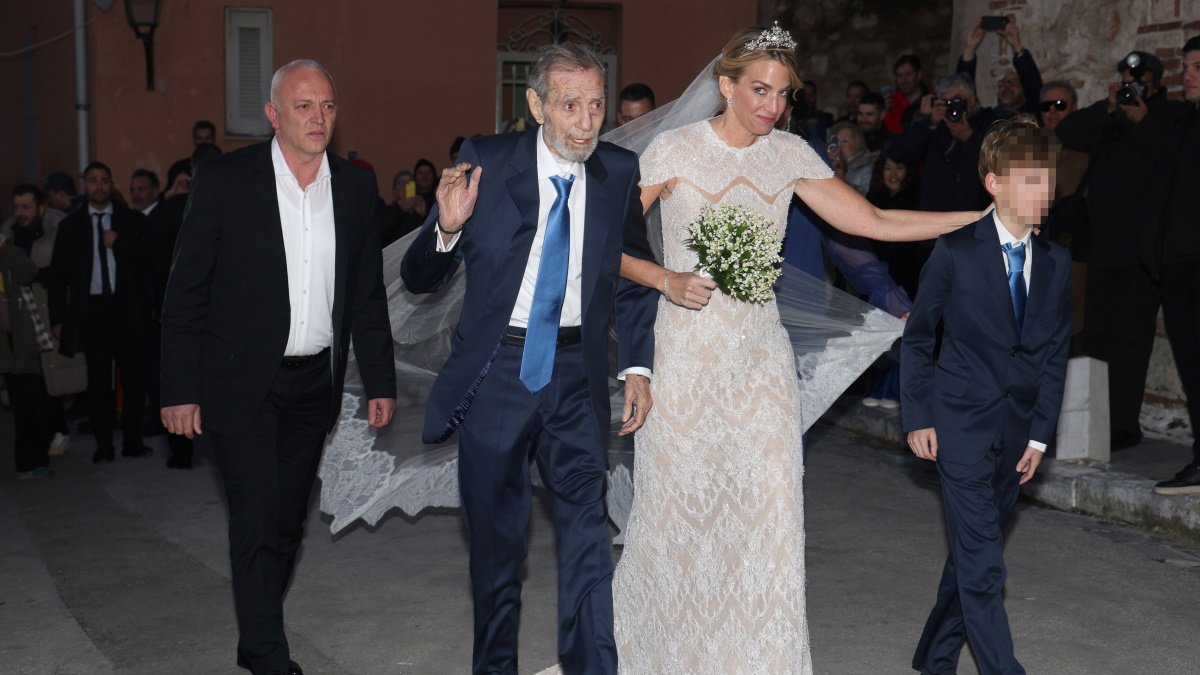 Γιώργος Βαρδινογιάννης: Η τελευταία οικογενειακή στιγμή με την κόρη του, Χρυσή, στον γάμο με τον Νικόλαο Ντε Γκρες